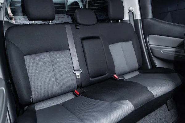 Novosibirsk Russia November 2018 Mitsubishi L200 Close Rear Seats Photography — Stock Photo, Image