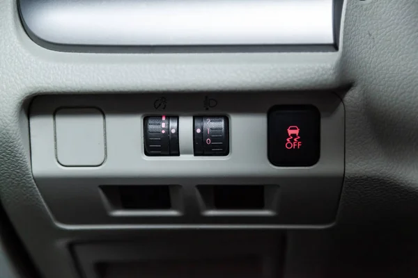 Novosibirsk Russia November 2018 Subaru Close Side Door Buttons Photography — Stock Photo, Image