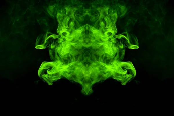 Fantasieprint Für Kleidung Shirts Sweatshirts Farbenfroher Grüner Und Gelber Rauch — Stockfoto