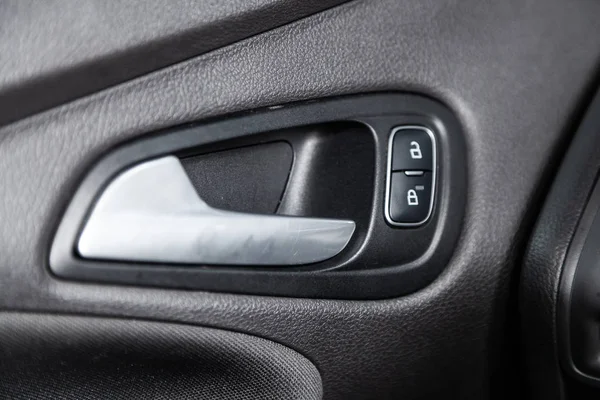 Novosibirsk Russia January 2019 Ford Focus Close Side Door Buttons — Stock Photo, Image