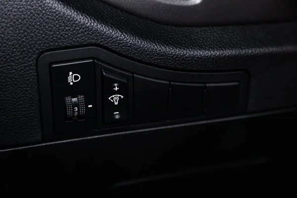 Novosibirsk Russia January 2019 Kia Sportage Close Side Door Buttons — Stock Photo, Image