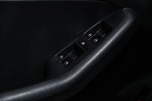 Novosibirsk Russia January 2019 Volkswagen Jetta Close Side Door Buttons — Stock Photo, Image