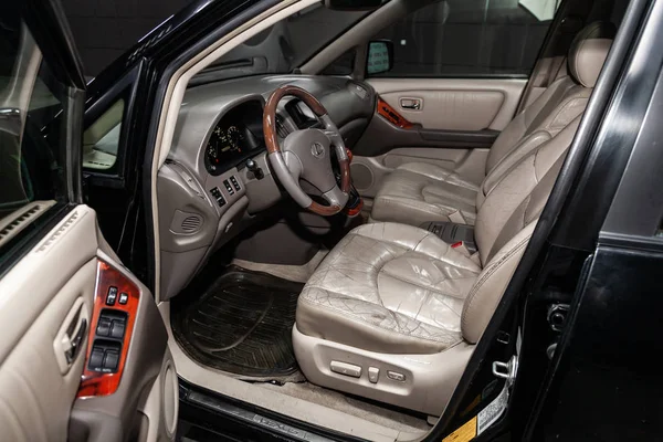 Novosibirsk Rusko Února 2019 Lexus 300 Detail Řídicí Panel Rychloměr — Stock fotografie