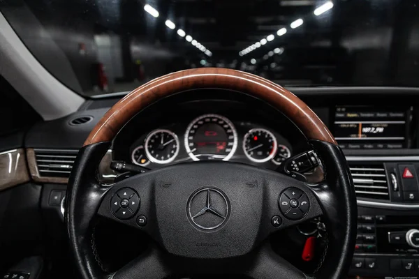 Novosibirsk Rusland Februari 2019 Mercedes Benz Klasse 350 4Matic Close — Stockfoto