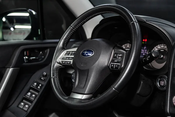 Одесса Російська Федерація Лютого 2019 Subaru Forester Закри Dashboard Спідометра — стокове фото