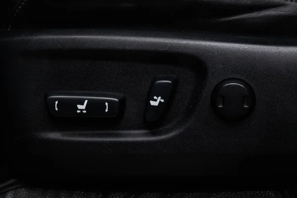 Novosibirsk Russia February 2019 Lexus Gx460 Close Seat Adjustment Buttons — Stock Photo, Image