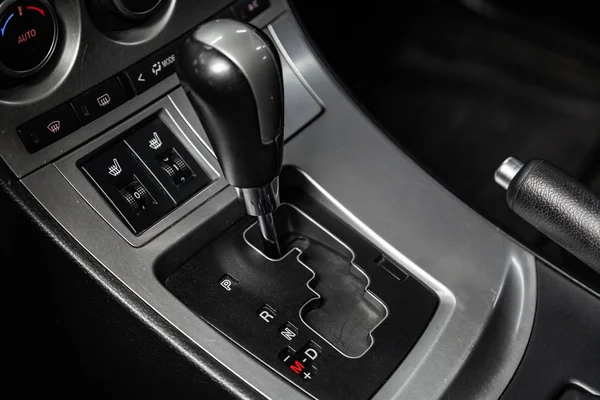 Novosibirsk Russia February 2019 Mazda Close Accelerator Handle Buttons Photography — Stock Photo, Image