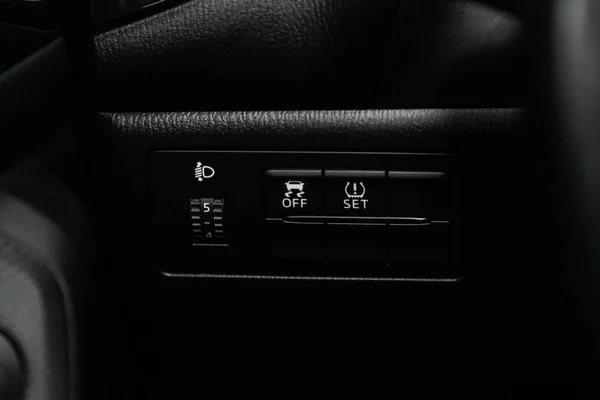 Одесса Російська Федерація Лютого 2019 Mazda Закри Кнопки Регулювання Фар — стокове фото
