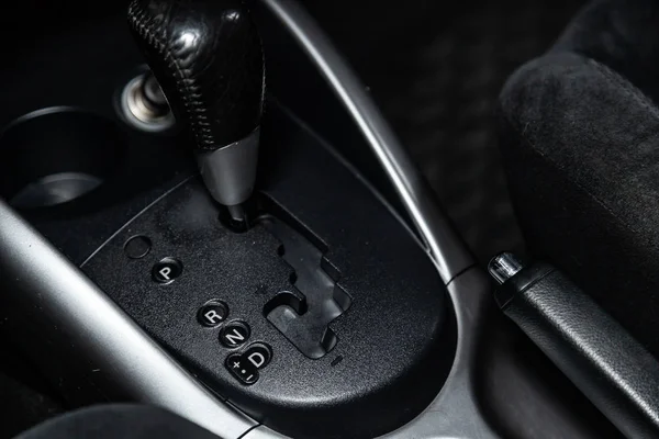 Nowosibirsk Russland Februar 2019 Mitsubishi Outlander Nahaufnahme Des Gaspedals Und — Stockfoto