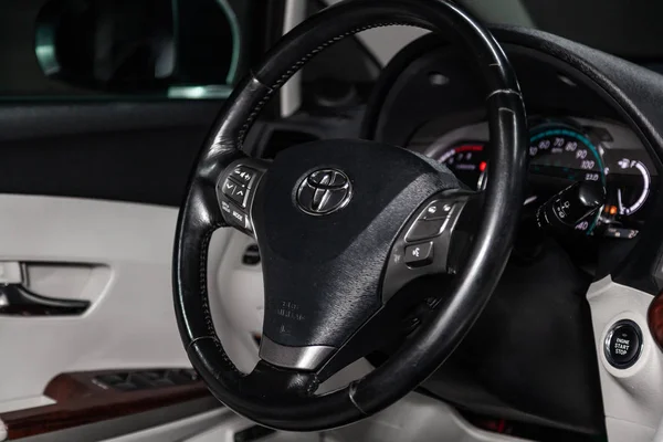 Nowosybirsk Rosja Lutego 2019 Toyota Venza Zbliżenie Deska Rozdzielcza Prędkościomierz — Zdjęcie stockowe