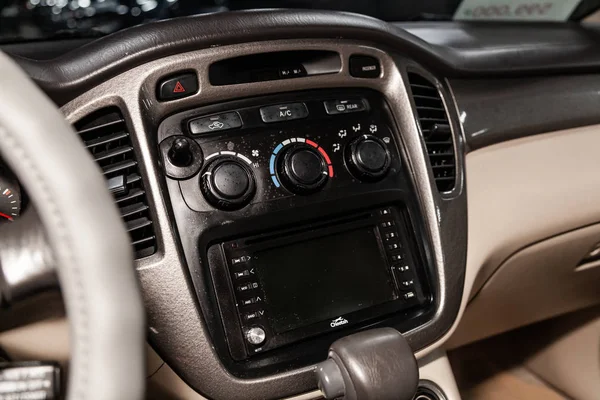 Novosibirsk Rusland Februari 2019 Toyota Highlander Close Van Het Dashboard — Stockfoto