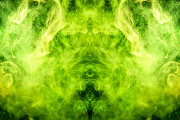 Mocap Hűvös Shirt Vastag Színes Zöld Füst Formájában Egy Szörnyeteg — Stock Fotó