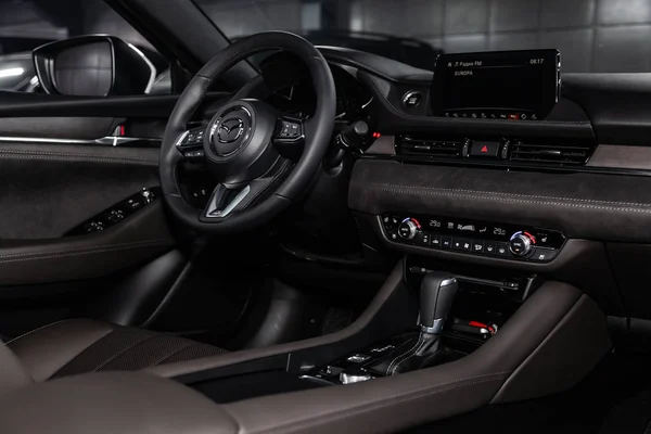 Одесса Російська Федерація Лютого 2019 Mazda Закри Dashboard Спідометр Тахометр — стокове фото