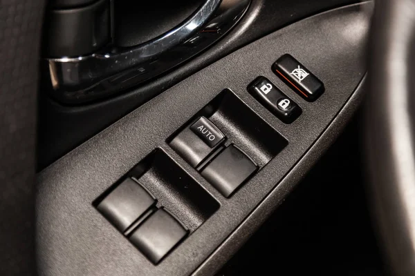 Novosibirsk Russia February 2019 Toyota Rav Close Side Door Buttons — Stock Photo, Image