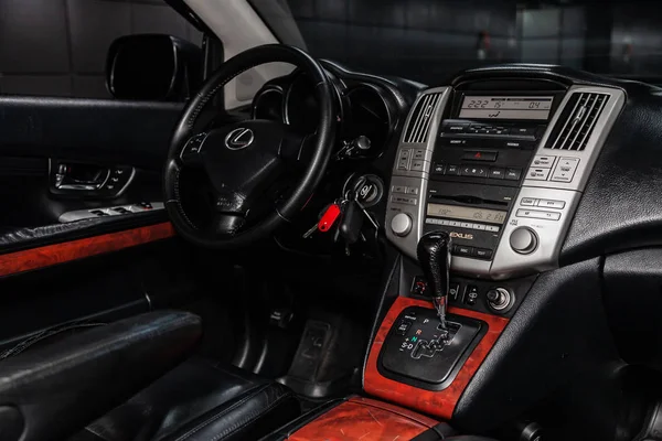 Novosibirsk Rusland Februari 2019 Lexus Rx350 Close Van Het Dashboard — Stockfoto