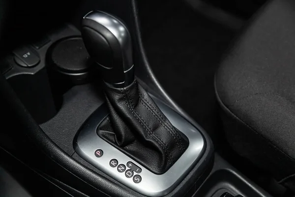 Novosibirsk Russia February 2019 Volkswagen Polo Close Accelerator Handle Buttons — Stock Photo, Image