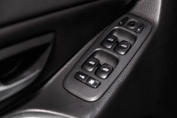 Novosibirsk Russia February 2019 Volvo Xc90 Close Side Door Buttons — Stock Photo, Image
