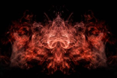 soyut fraktal arka plan. Fantezi duman soyut siyah arka plan üzerine.