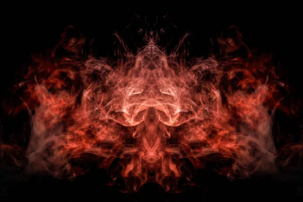 Fondo Fractal Abstracto Fantasía Humo Abstracto Sobre Fondo Negro — Foto de Stock