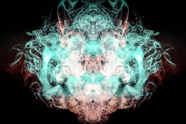 abstract fractal background.  Fantasy smoke abstract on black background.