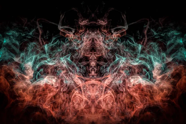 abstract fractal background. Fantasy smoke abstract on black background.