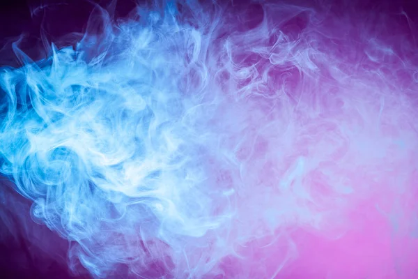 Mavi bulut duman ölçme cihazı izole pembe. Vap duman arka plan