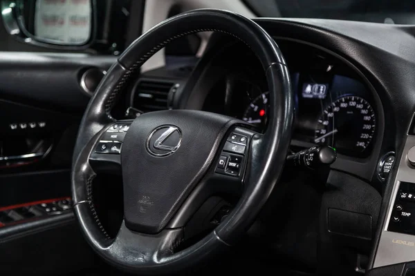Novosibirsk Russia March 2019 Lexus 350 Close Dashboard Speedometer Tachometer — 图库照片