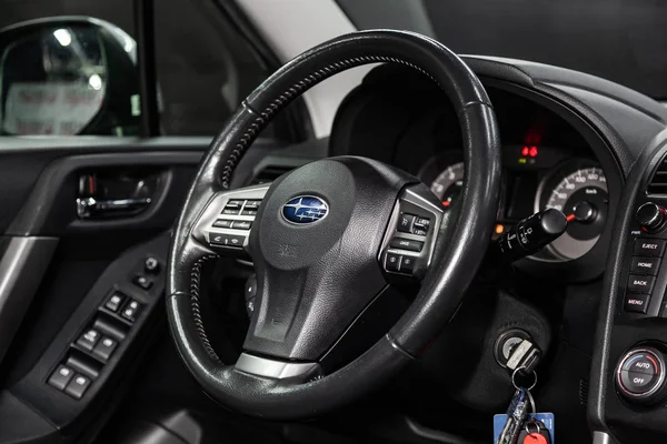 Novosibirsk Rusland Maart 2019 Subaru Forester Sluiten Omhoog Van Het — Stockfoto