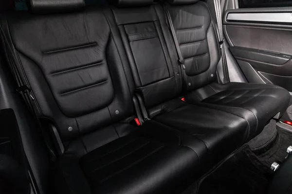 Novosibirsk Russia March 2019 Volkswagen Touareg Close Rear Seats Photography — Stock Photo, Image