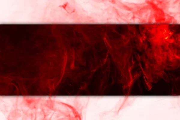 Fog Colored Bright Red Blue Gel Dark Black White Background — Stock Photo, Image