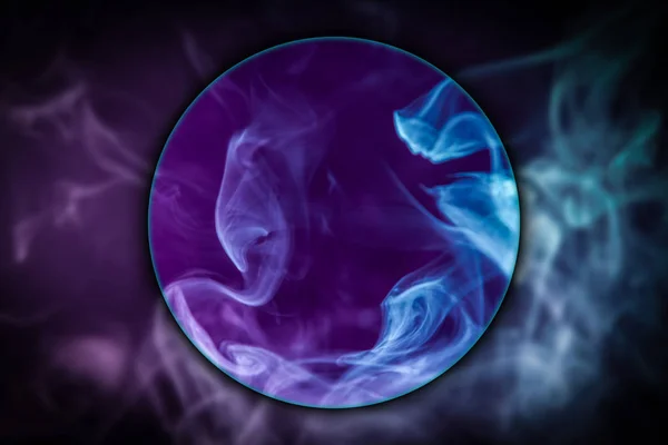 Close Frozen Abstract Movement Explosion Smoke Multiple Colors Blown Magnifying — Stock Photo, Image