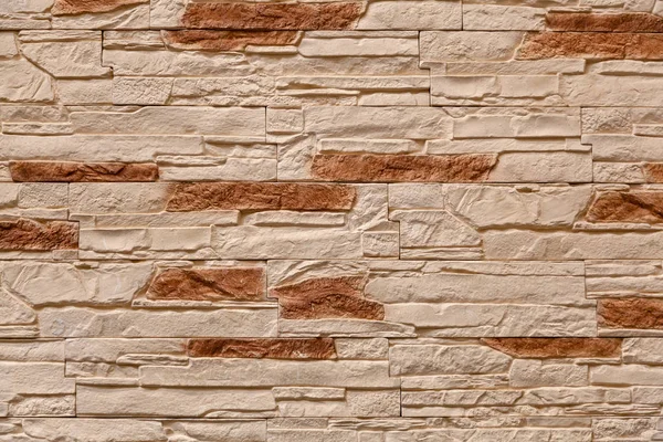 Pozadí Hnědé Kamenné Stěny Vyrobené Bloků Vzor Textury Pozadí Břidlicové — Stock fotografie