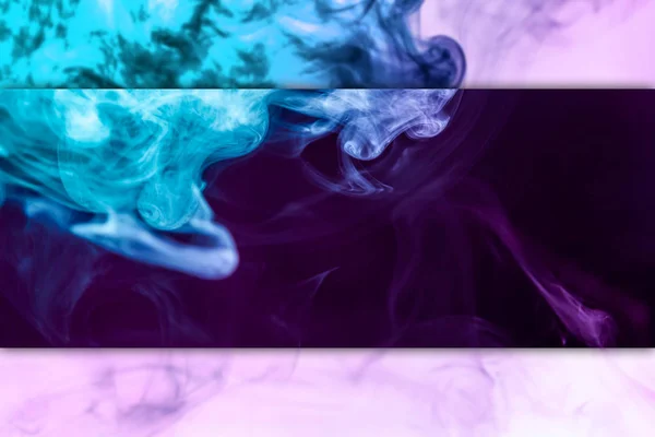 Abstract Art Colored Pink Blue Smoke Black White Isolated Background — Stock Photo, Image