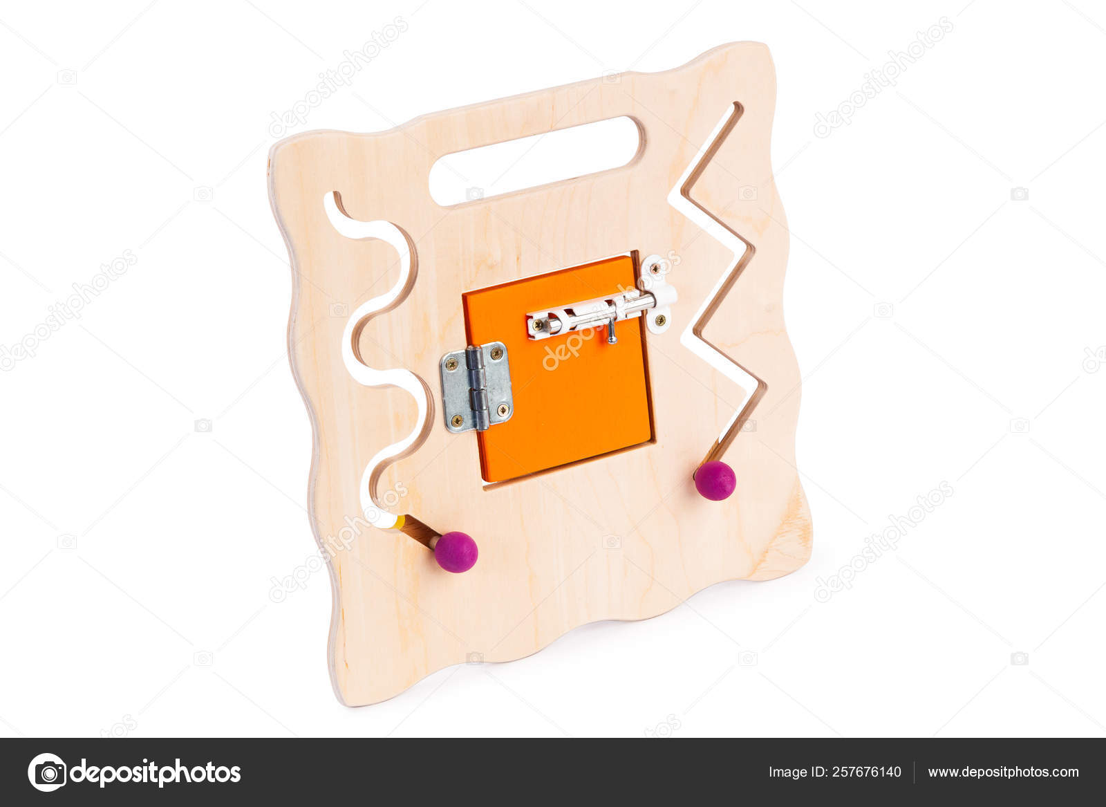 Wooden Eco Friendly Busy Board Educational Toy Children Babies