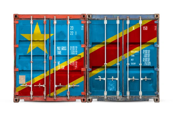 Concepto República Democrática Del Congo Exportación Importación Entrega Nacional Mercancías — Foto de Stock