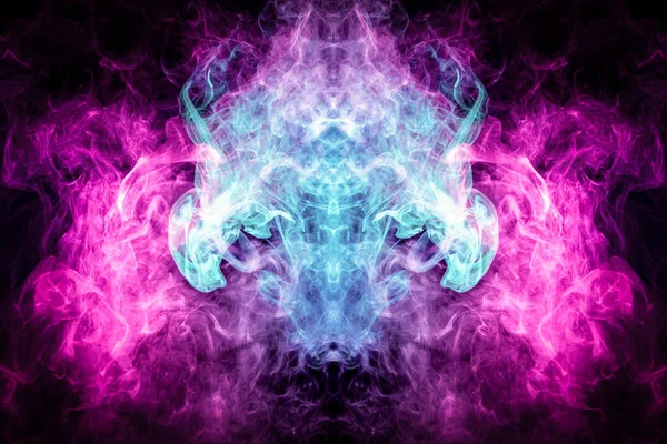 Mocap Cool Shirts Thick Colorful Blue Pink Smoke Form Monster — Stock Photo, Image