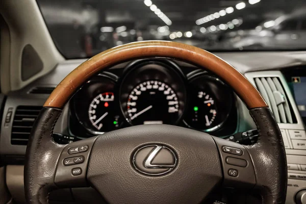 Novosibirsk Russland Mai 2019 Lexus 300 Nahaufnahme Von Armaturenbrett Tacho — Stockfoto