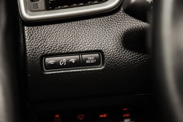 Novosibirsk Russia May 2019 Nissan Xtrail Close Buttons Photography Modern — Stock fotografie