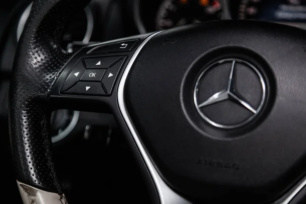 Novosibirsk Rusya Mayıs 2019 Mercedes Class 180 Motorun Yakın Çekim — Stok fotoğraf