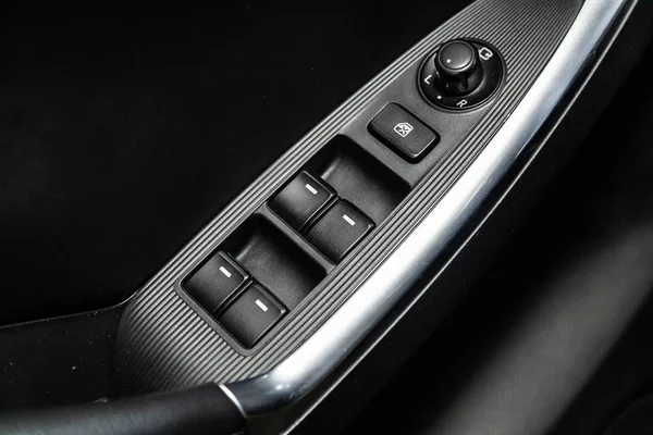 Novosibirsk Russia May 2019 Mazda Close Side Door Buttons Window — Stock Photo, Image