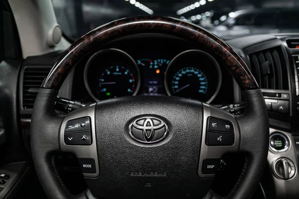 Novosibirsk Russland Mai 2019 Toyota Land Cruiser 200 Nahaufnahme Von — Stockfoto