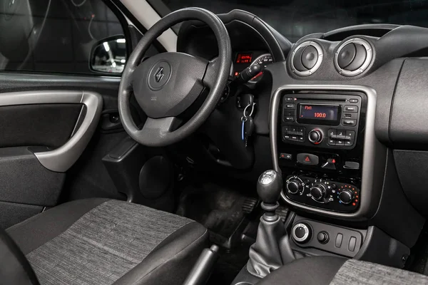 Novosibirsk Rusland Mei 2019 Renault Duster Close Van Het Dashboard — Stockfoto