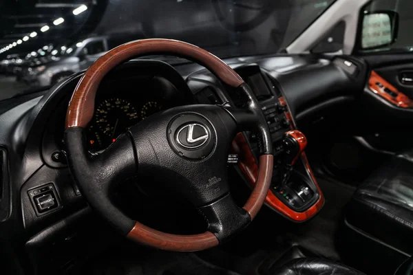 Nowosybirsk Rosja Maja 2019 Lexus 300 Zbliżenie Deski Rozdzielczej Prędkościomierza — Zdjęcie stockowe