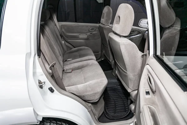 Novosibirsk Russia May 2019 Suzuki Vitara Close Beige Rear Seats — Stock Photo, Image