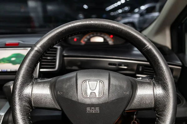 Novosibirsk Russia May 2019 Honda Freed Close Dashboard Speedometer Tachometer — Stock Photo, Image