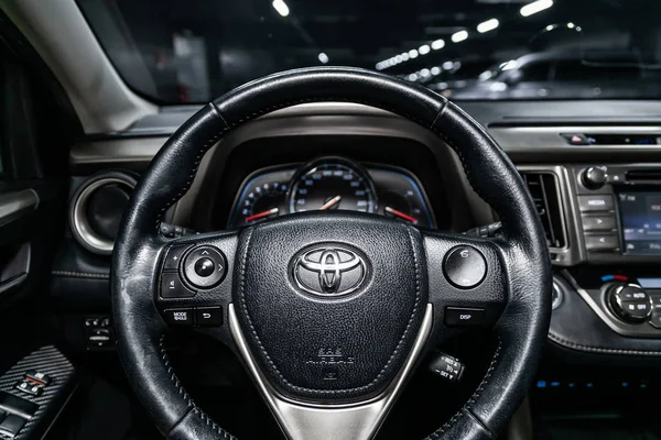 Novossibirsk Russie Mai 2019 Toyota Rav Gros Plan Sur Tableau — Photo