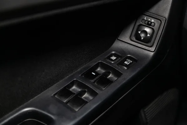 Novosibirsk Russia May 2019 Mitsubishi Lancer Close Side Door Buttons — Stock Photo, Image