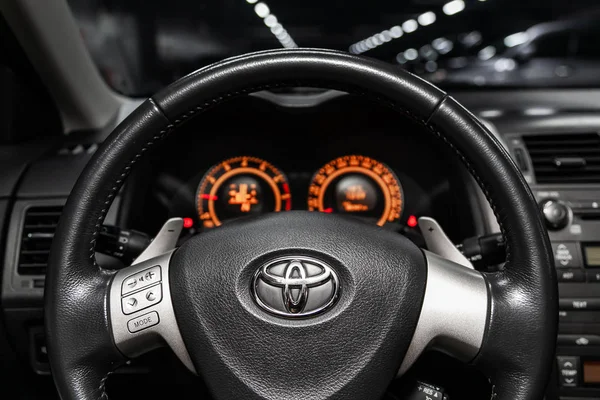 Novosibirsk Rusland Mei 2019 Toyota Corolla Close Van Het Dashboard — Stockfoto