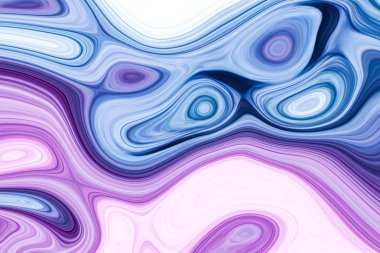 Kavisli pembe ve mavi şekillerden yapılmış Multicolor dijital soyut yaratıcı arka plan
