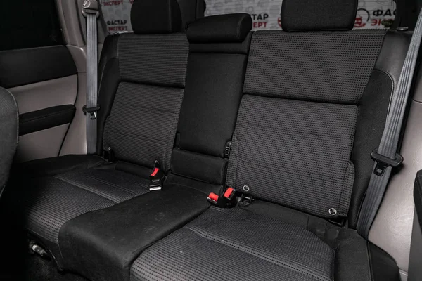 Novosibirsk Rusia Junio 2019 Subaru Forester Nclose Black Rear Seats —  Fotos de Stock